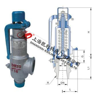 A27H、A27W、A27Y弹簧微启式外螺纹安全阀